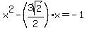 x%5E2-%283sqrt%282%29%2F2%29x=-1