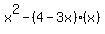 x%5E2-%284-3x%29%28x%29