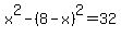 x%5E2-%288-x%29%5E2=32