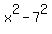 x%5E2-+7%5E2