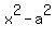 x%5E2-+a%5E2