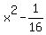 x%5E2-1%2F16