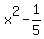 x%5E2-1%2F5