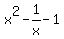 x%5E2-1%2Fx-1