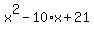 x%5E2-10%2Ax%2B21