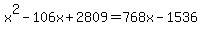 x%5E2-106x%2B2809=768x-1536