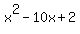 x%5E2-10x%2B2