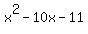x%5E2-10x-11