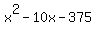 x%5E2-10x-375