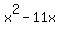 x%5E2-11x