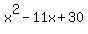 x%5E2-11x%2B30