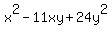 x%5E2-11xy%2B24y%5E2