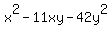 x%5E2-11xy-42y%5E2