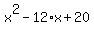 x%5E2-12%2Ax%2B20