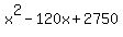 x%5E2-120x%2B2750