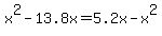 x%5E2-13.8x=5.2x-x%5E2