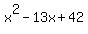 x%5E2-13x%2B42