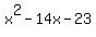 x%5E2-14x-23