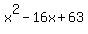x%5E2-16x%2B63