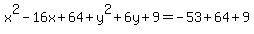 x%5E2-16x%2B64%2By%5E2%2B6y%2B9=-53%2B64%2B9