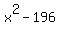 x%5E2-196