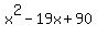 x%5E2-19x%2B90