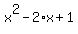 x%5E2-2%2Ax%2B1