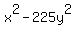 x%5E2-225y%5E2