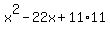 x%5E2-22x%2B11%2A11