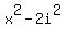 x%5E2-2i%5E2