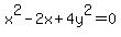 x%5E2-2x%2B4y%5E2=0