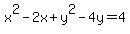 x%5E2-2x%2By%5E2-4y=4
