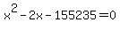 x%5E2-2x-155235=0