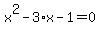 x%5E2-3%2Ax-1=0