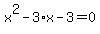 x%5E2-3%2Ax-3=0