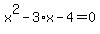 x%5E2-3%2Ax-4=0