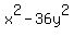 x%5E2-36y%5E2