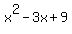 x%5E2-3x%2B9