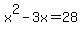 x%5E2-3x=28