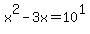 x%5E2-3x+=+10%5E1