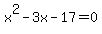x%5E2-3x-17=0