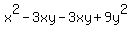 x%5E2-3xy-3xy%2B9y%5E2