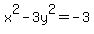 x%5E2-3y%5E2=-3