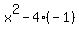 x%5E2-4%28-1%29