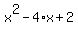 x%5E2-4%2Ax%2B2