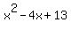 x%5E2-4x%2B13