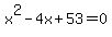 x%5E2-4x%2B53=0