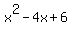 x%5E2-4x%2B6