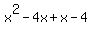 x%5E2-4x%2Bx-4