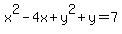 x%5E2-4x%2By%5E2%2By=7